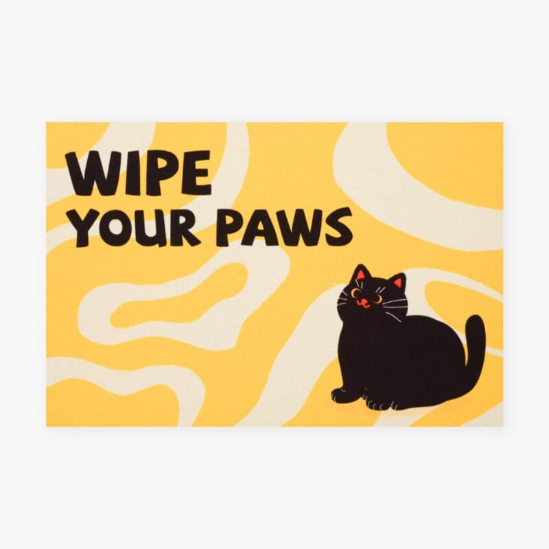 RUGRUGRUG AquaGuard Non Slip Quick Dry Mat Lumos Pet Series Yellow Wipe Your Paws