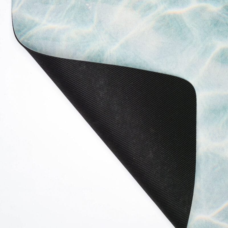 RUGRUGRUG AquaGuard Non Slip Quick Dry Mat Ocean Waves 10