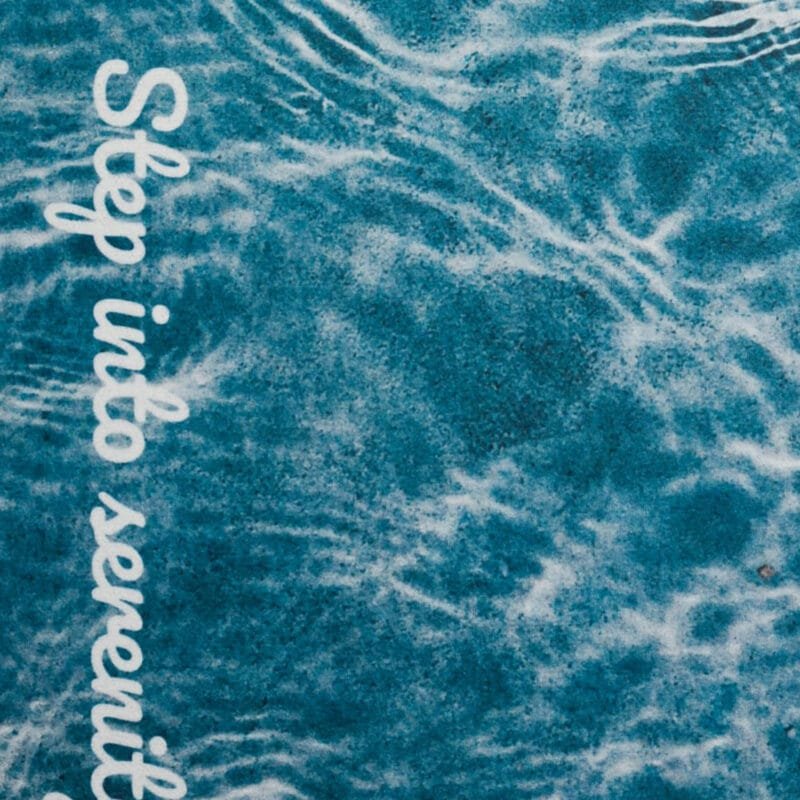 RUGRUGRUG AquaGuard Non Slip Quick Dry Mat Ocean Waves 13