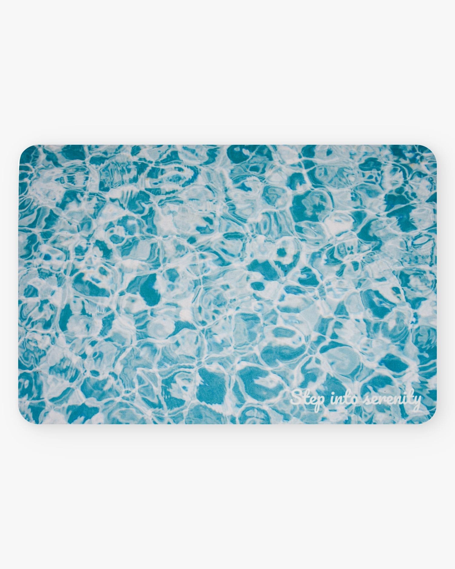 AquaGuard Ocean Waves Mat - Azure "Step into Serenity" 1 RUGRUGRUG AquaGuard Non Slip Quick Dry Mat Ocean Waves 3